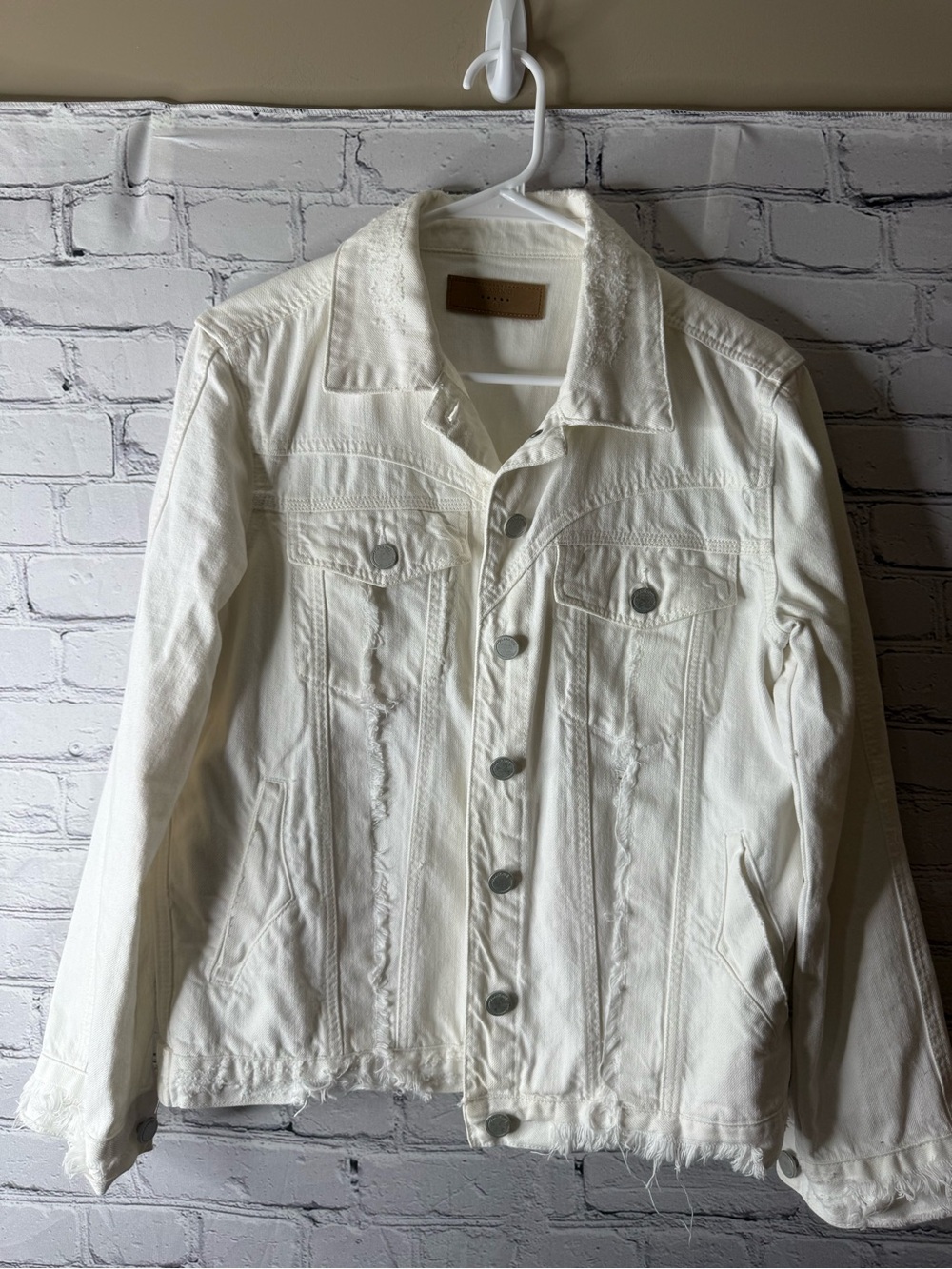 Women's blank NYC white Denim Jacket - Casual Classic small